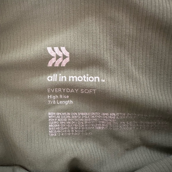 all in motion Olive Green + Black Leggings Bundle - Picture 6 of 16